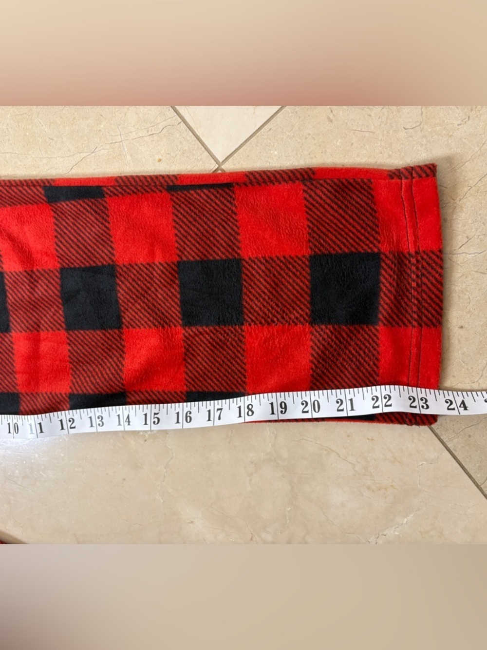 ⭐️ NWT- Calvin Klein Red & Black Buffalo Plaid Pajama Pants- size M/ 7/8 - Picture 4 of 5